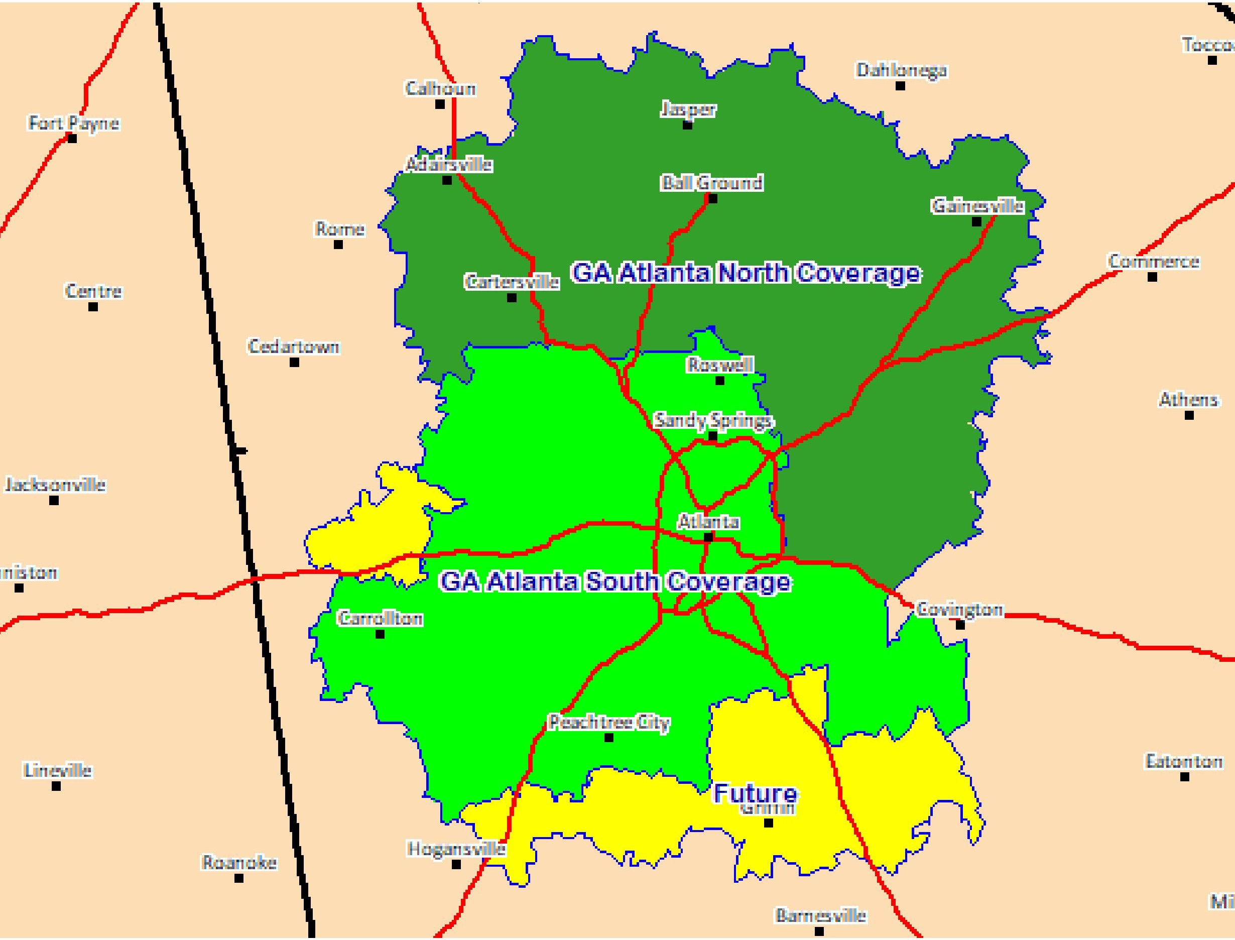Paulding County Service Areas